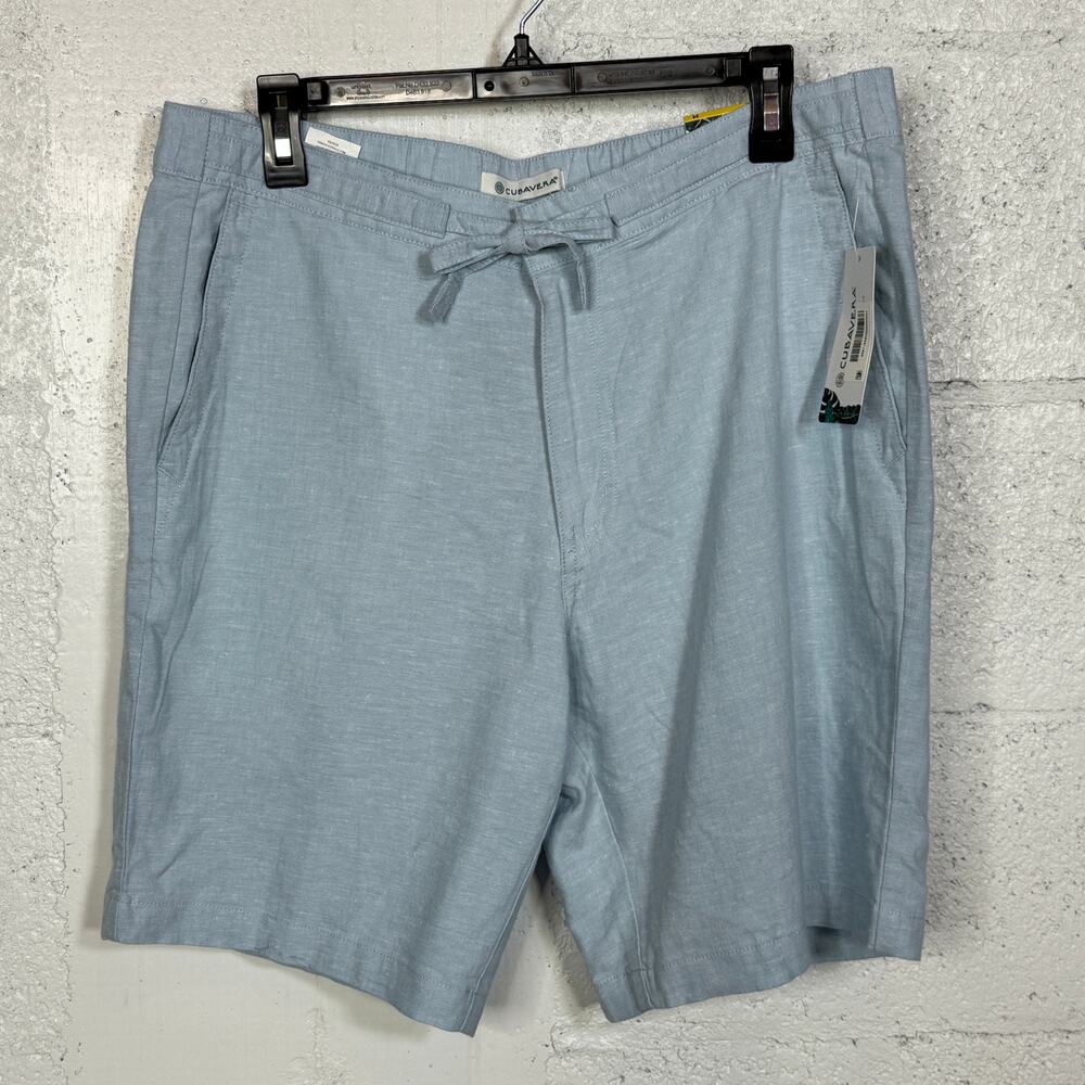 Cubavera Men's Drawstring Shorts - Cerulean blue medium $75